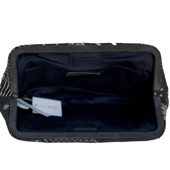 J. Crew Silk & Wool Patchwork Tie Clutch Bag NWT - Picture 4 of 9